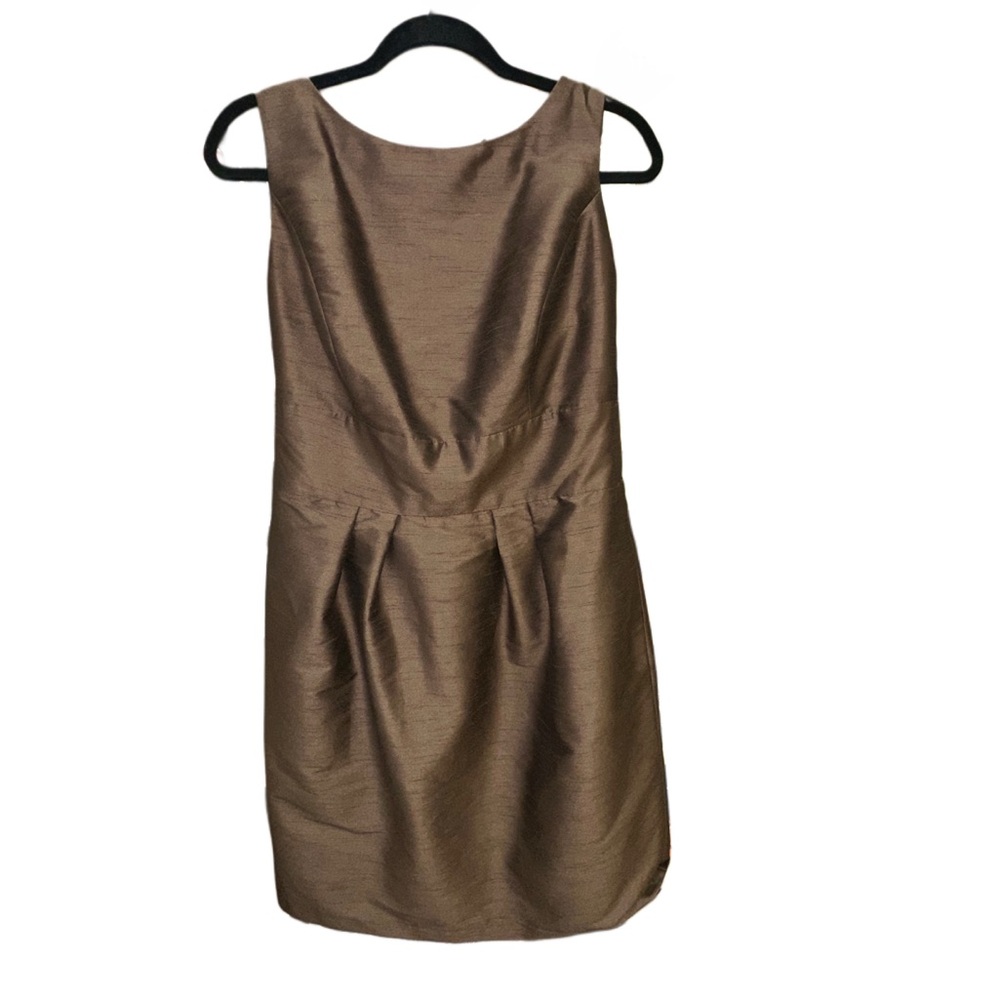 Elegant Brown Sleeveless Dress